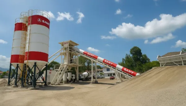 Cimentación de planta de concreto central mix