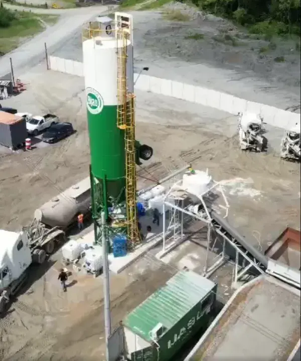 Cimentación de planta de concreto convencional, Puerto Cortés
