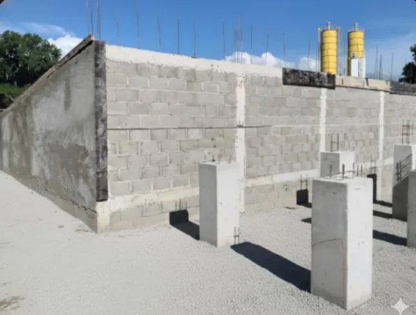Cimentación de planta de concreto convencional